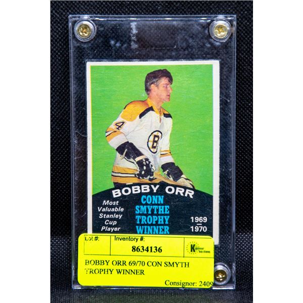 BOBBY ORR 69/70 CON SMYTH TROPHY WINNER