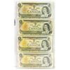 Image 1 : 4 X 1973 CANADIAN $1 BILLS