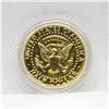 Image 1 : 24KT GOLD PLATED US HALF DOLLAR 1989