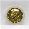 Image 2 : 24KT GOLD PLATED US HALF DOLLAR 1989