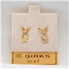 Image 1 : BIRKS 10K YELLOW GOLD PLAYBOY EARRINGS