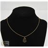 Image 1 : 14K GOLD FACED NECKLACE AND PENDANT