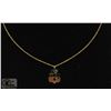 Image 2 : 14K GOLD FACED NECKLACE AND PENDANT