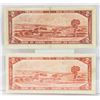 Image 2 : 2 X 1954 CANADIAN $2 BILLS