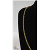 Image 2 : 14K GOLD FACED ROPE CHAIN