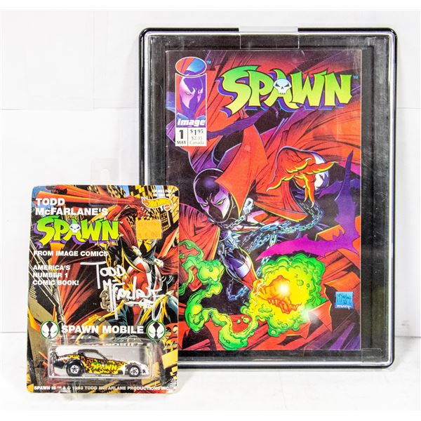 1993 SIGNED TODD MCFARLANES SPAWN MOBILE HOTWHEELS