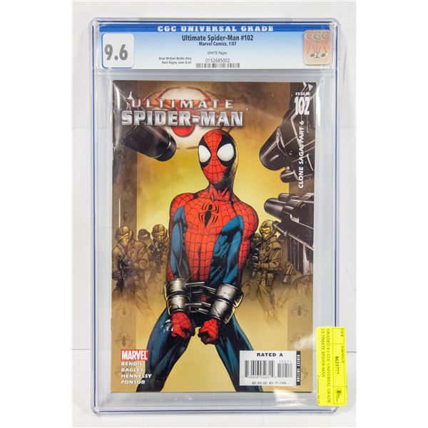 GRADED 9.6 CGC UNIVERSAL GRADE ULTIMATE SPIDER-MAN