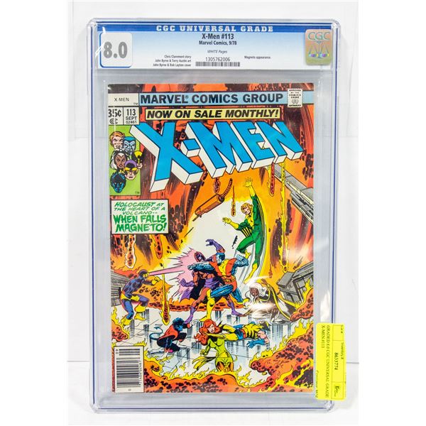 GRADED 8.0 CGC UNIVERSAL GRADE X-MEN #113