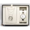 Image 1 : NEW BULOVA LDS WATCH & PENDANT SET, AUTHENTIC