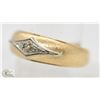 Image 3 : 10-14K YELLOW AND WHITE GOLD MEN'S DIAMOND RING