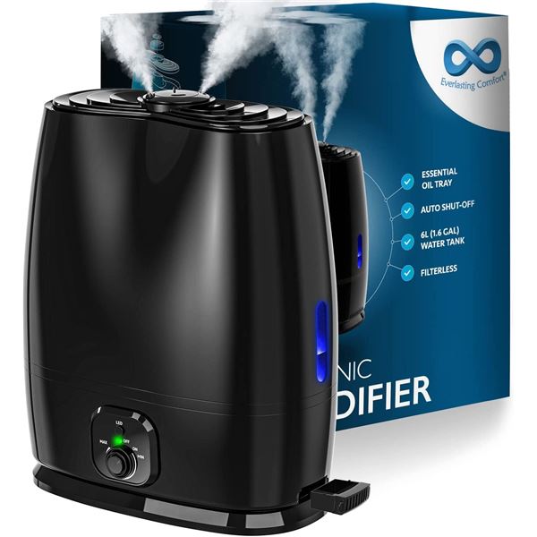 NEW EVERLASTING COMFORT ULTRASONIC HUMIDIFIER