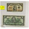 Image 1 : 1923 SHINPLASTER & 1937 CDN $1 BILL- SET OF 2