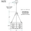 Image 2 : NEWLY REPACKAGED TZOE 4-LIGHT  CHANDELIER