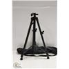 Image 1 : BLACK EXTENDABLE CAMERA TRIPOD WITH SPRING MOUNT