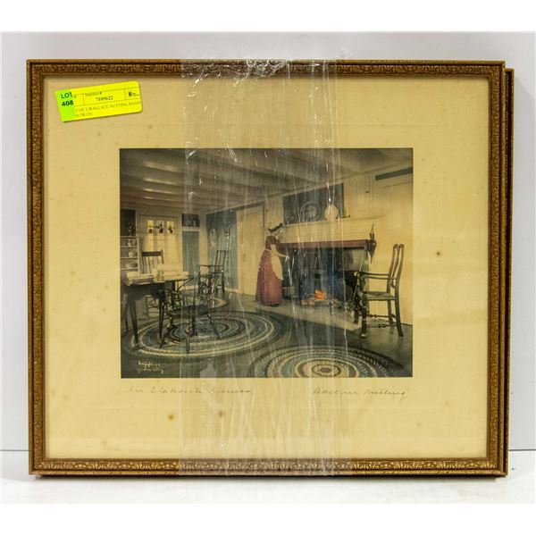 2 WALLACE NUTTING HAND COLORS ON PHOTO - 15" X 13"