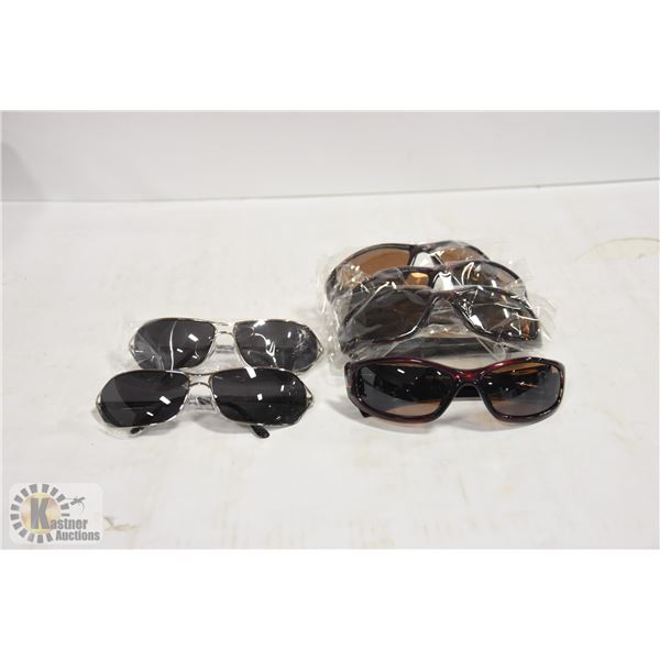 BOX OF 6 SUNGLASSES, VARIOUS STYLES
