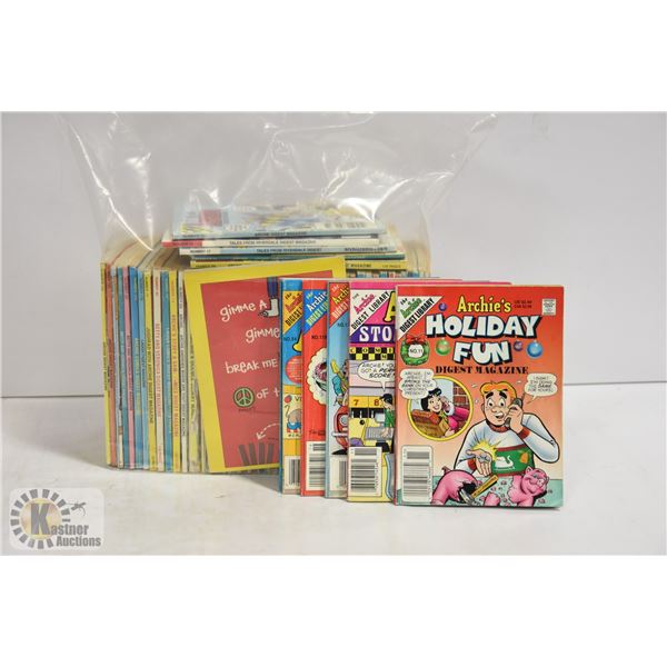 60+ VARIOUS ARCHIE DIGEST COMICS