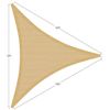 Image 2 : NEW SONGMICS SUN SHADE SAIL APPROX 16" X 16" X 16"