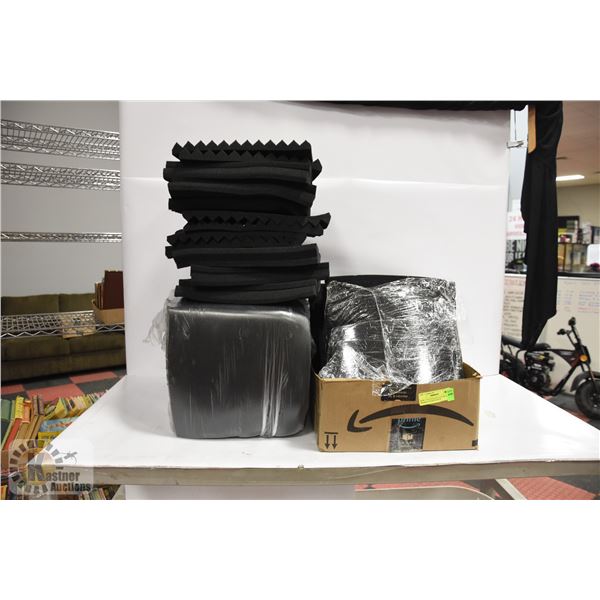 APPROXIMATELY 70 SOUND PROOFING FOAM PANELS