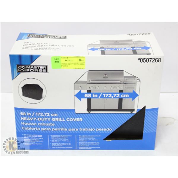 MASTER FORGE HEAVY DUTY GRILL COVER 68" LONG