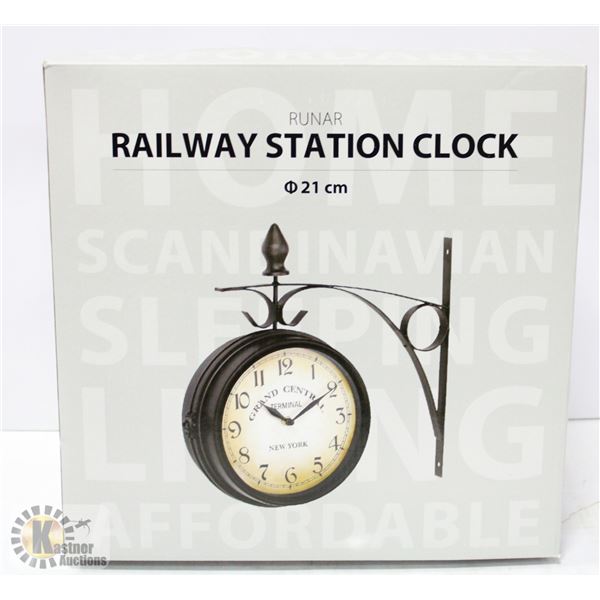RAILWAY WALL HANGING STATION CLOCK