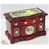 Image 1 : JEWELRY MUSICAL BOX WITH CLOCK BUILT IN