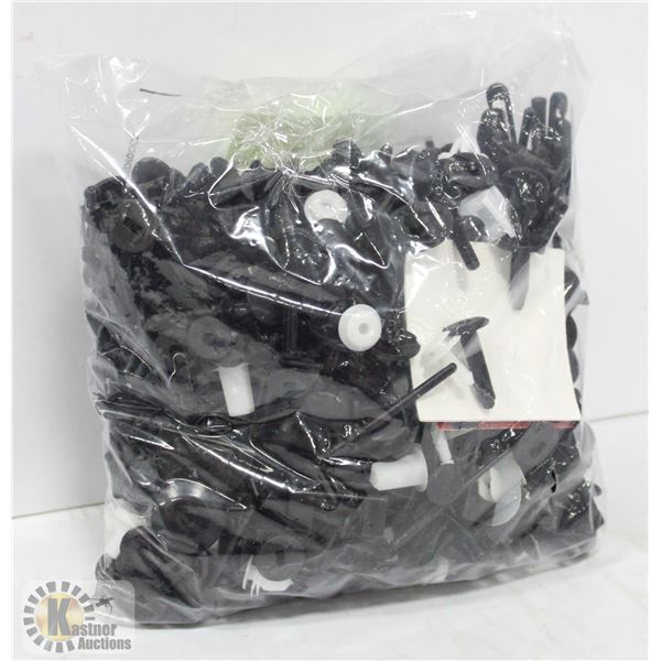BAG OF AUTOBODY CLIPS & FASTENERS + RAZOR