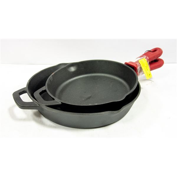 TRAMONTINA 2 PACK CAST IRON SKILLET SET