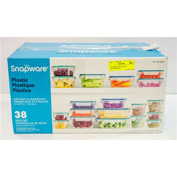 SNAPWARE 36PC PLASTIC CONTAINER SET