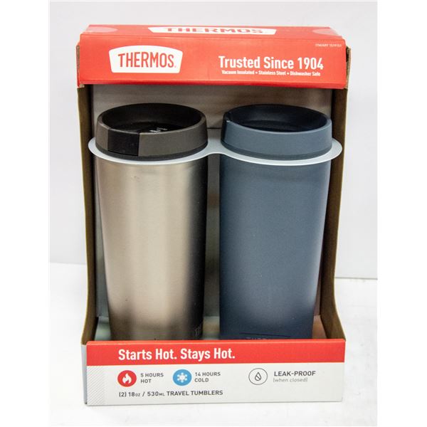 NEW THERMOS 530 ML ST. STEEL 2 PACK