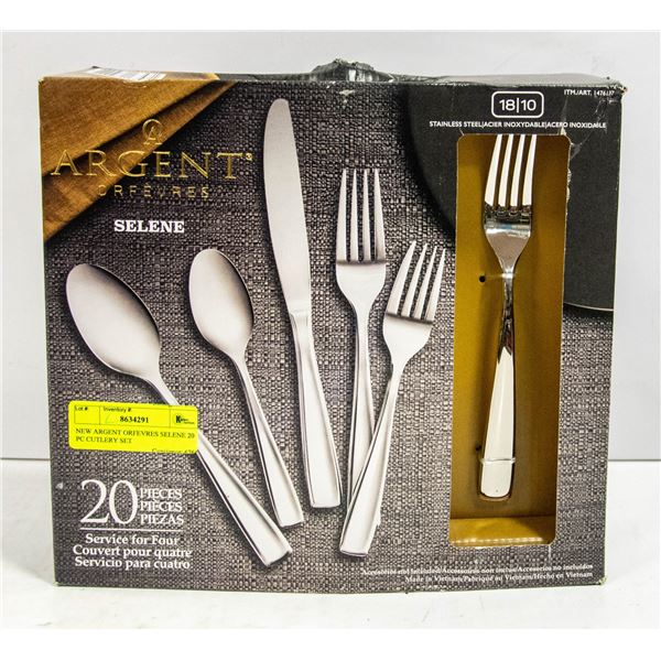 NEW ARGENT ORFEVRES SELENE 20 PC CUTLERY SET