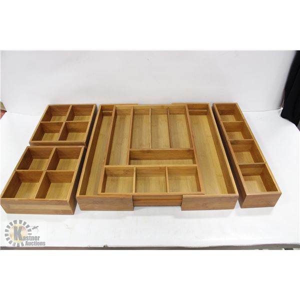 SEVILLE CLASSICS BAMBOO DRAWER ORGANIZERS