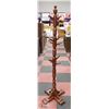 Image 1 : VILAS CANADA WOODEN COAT RACK APPROX 66" TALL