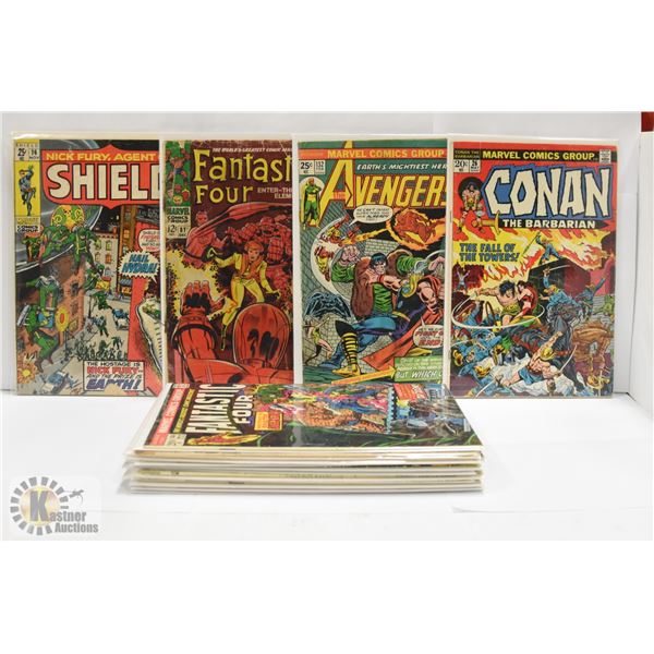 15 VINTAGE MARVEL COMICS - COMIC BOOKS