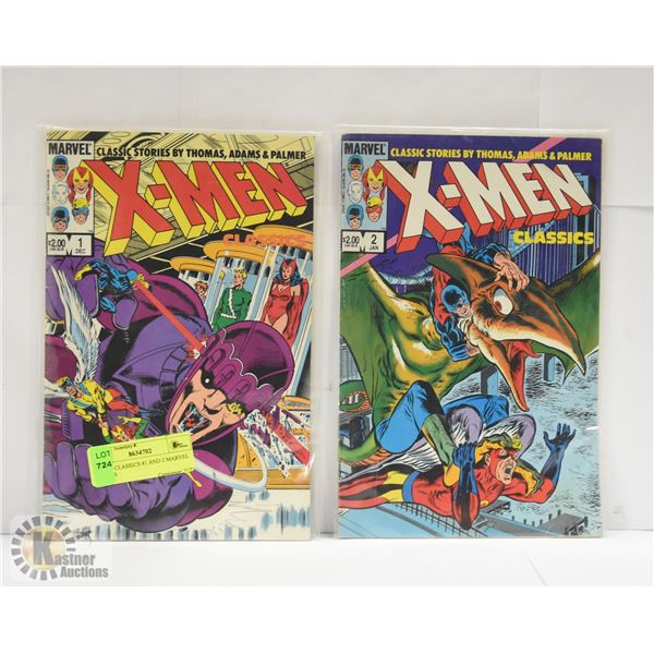 X-MEN CLASSICS #1 AND 2 MARVEL COMICS