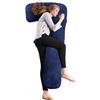 Image 1 : REPACKED ANGQI PREGNANCY BODY PILLOW, BLUE