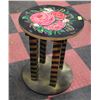 Image 1 : HANDMADE & HAND PAINTED PLANT STAND SIGNED "EAYER"