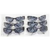 Image 1 : CASE OF 6 GREY FRAMED 100% UV PROTECTED SUNGLASSES