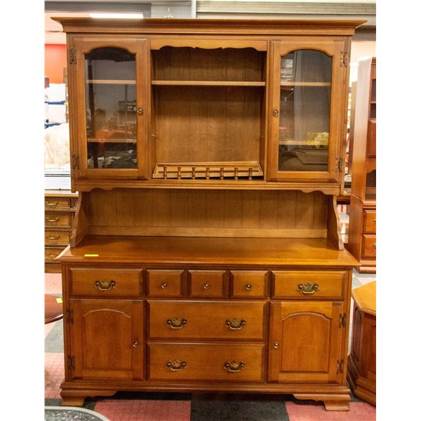 VILAS CANADA WOODEN CHINA CABINET H-77" W-18"