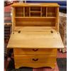 Image 2 : UPRIGHT DROP LEAF DESK APPROX H-45" W-15" L-31"