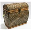 Image 1 : MEDIUM SIZE WICKER DECORATIVE CHEST WITH