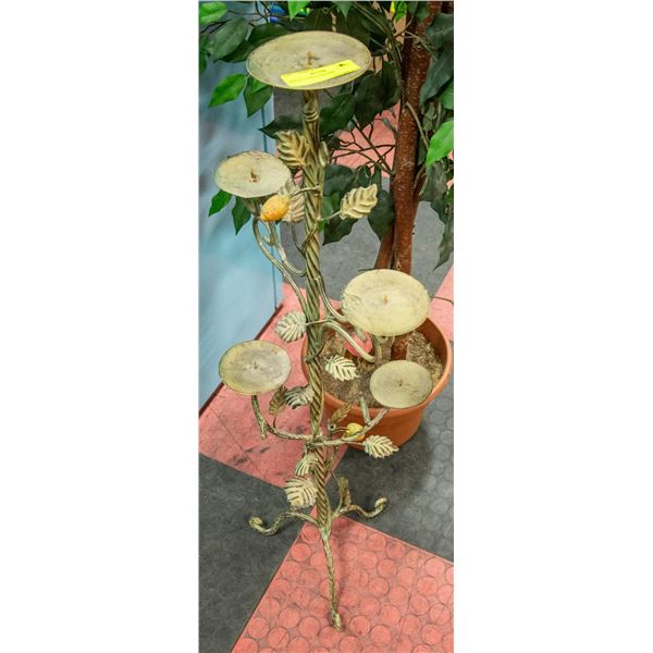 METAL CANDLE HOLDER APPROX H-37"