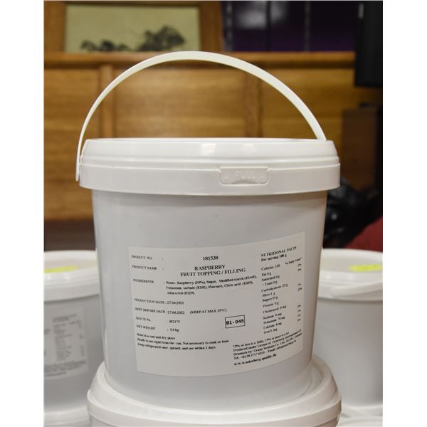 RASPBERRY PIE FILLING 5KG CONTAINER