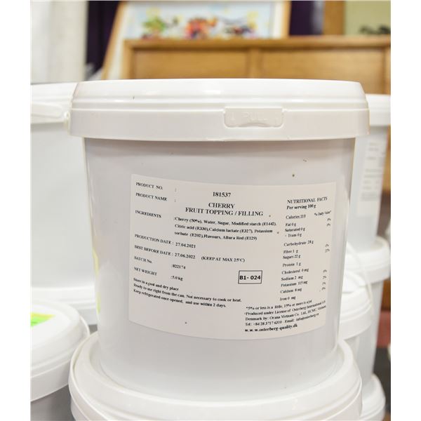 CHERRY PIE FILLING 5KG CONTAINER