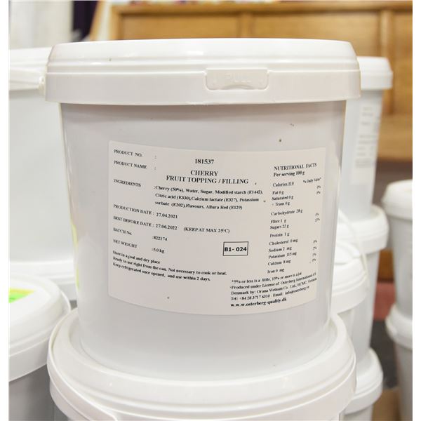 CHERRY PIE FILLING 5KG CONTAINER