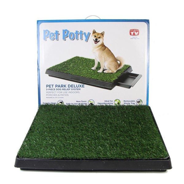 NEW IN BOX PET POTTY, 3 PIECE DOG RELIEF SYSTEM