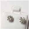 Image 3 : BZ802-19 14K WHITE GOLD DIAMOND EARRINGS
