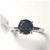 Image 1 : BZ802-18 14K WHITE GOLD 1.3CT BLACK DIAMOND RING