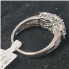 Image 5 : BZ802-8 10K WHITE GOLD DIAMOND 0.5CT RING SIZE 7