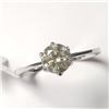 Image 2 : BZ802-14 14K WHITE GOLD 0.70CT DIAMOND RING SIZE 6